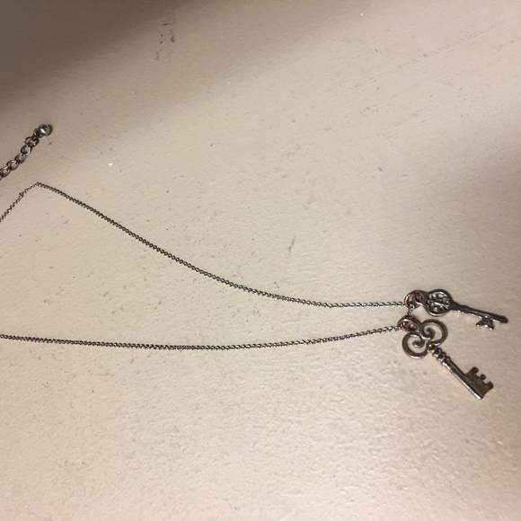 Mini Keys Silver Necklace - Picture 2 of 2